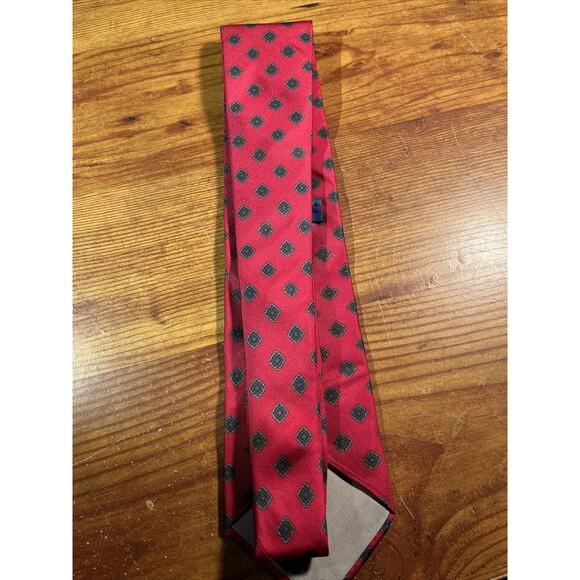 WOODWARD Vintage Men’s Red Neck tie 100% Silk - Picture 5 of 5